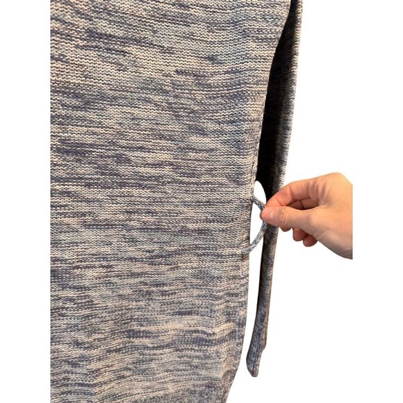 Mana Turtleneck Sweater Blue Acrylic Ribbed Long Sleeve Knit Woman's Medium NWT - Picture 8 of 10